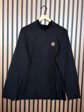 Apple Watch Sweatshirt Womens XL Black Close Your Rings Challenge 1/4 Zip